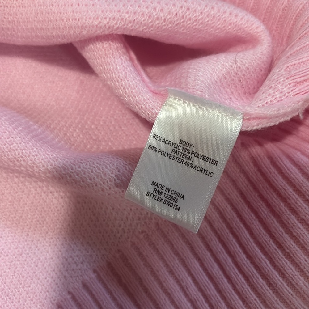 NWOT pink Berkley Jensen sweater - Picture 6 of 9